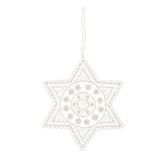 Hanging Tree Ornament, Lace Star